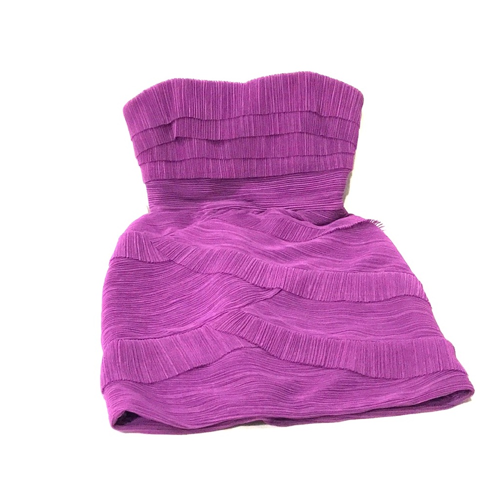 Purple ruffle dress